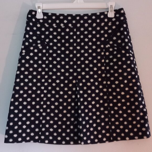 BODEN navy and white starburst polka dots mini skirt - Picture 1 of 10